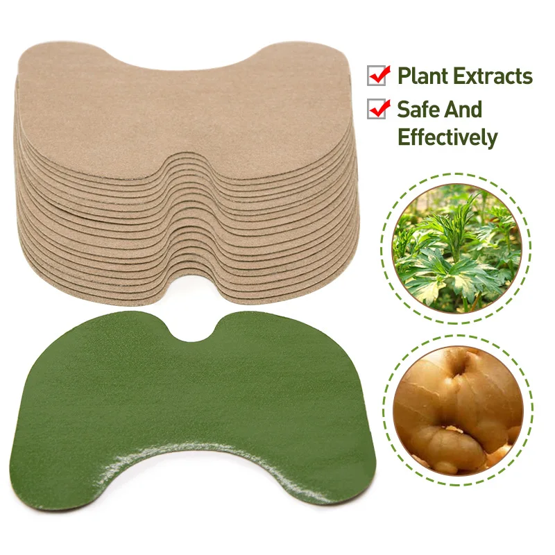 12Pcs Wormwood Extract Knee Ache Pain Relieving Sticker Rheumatoid Arthritis Pain Patch Self-heating Warm Moxibustion Sticker