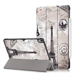 Premium PU Leather Magnetic Folding Tablet Cover - Hard Back Protective Case for iPad Air 5 2022 (TT)