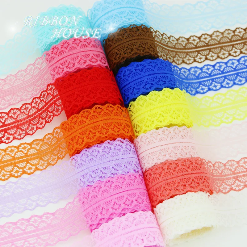(10 Yards/roll) 30mm Lace Fabric Webbing Decoration Lovely Gift Packing Material Handmade DIY Laces