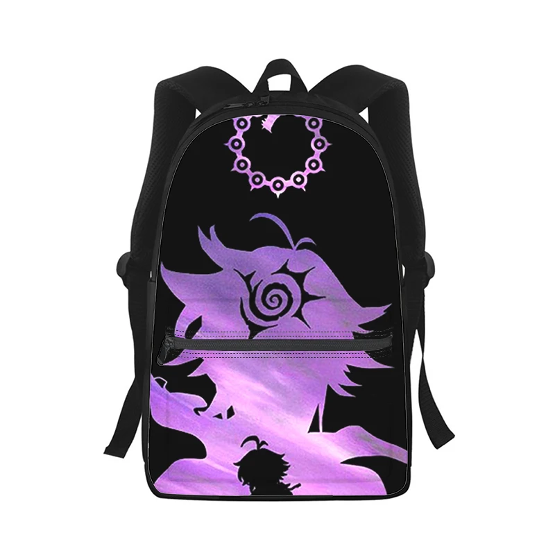 The Seven Deadly Sins Men Women Backpack 3D Print Fashion Student School Bag Laptop Backpack Kids Travel Shoulder Bag