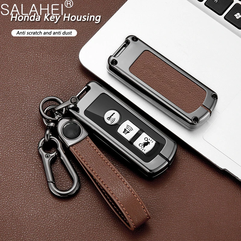 In Lega Di Zinco Car Key Cover Case Shell Holder Fob Per Honda Pcx Forza 300 Airblade 125 C125 Super Cub Scooter Vario 150 Accessori