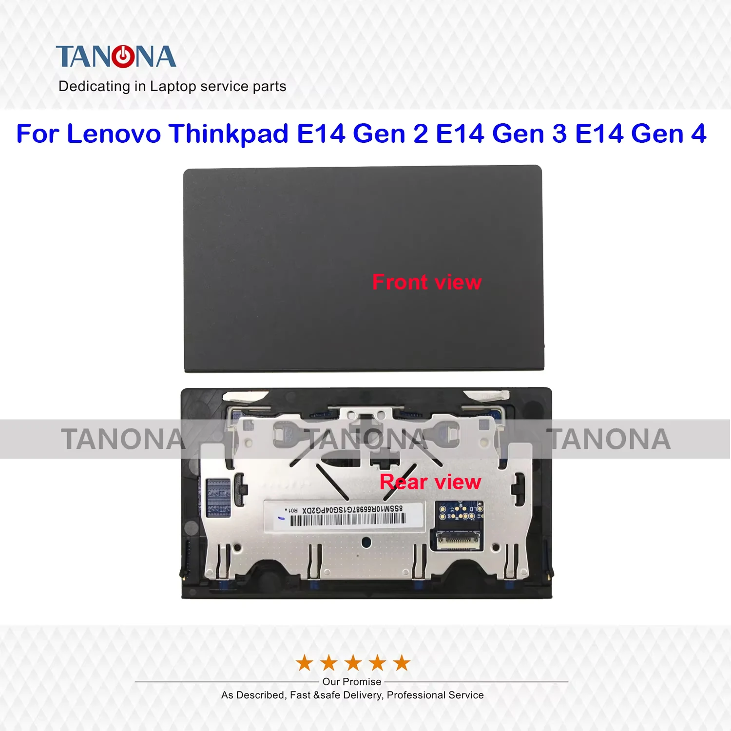 Original New 5M11B95861 5M10W51776 5M10W51777 Black For Lenovo Thinkpad E14 Gen 2 E14 Gen 3 4 Touchpad Clickpad Trackpad