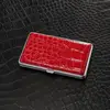 Gift for Men's Protable Leather Cigarette Box Cigar Case Metal Leather Smoking Accessories Cigarette Lady Storage Cover Hold 3
