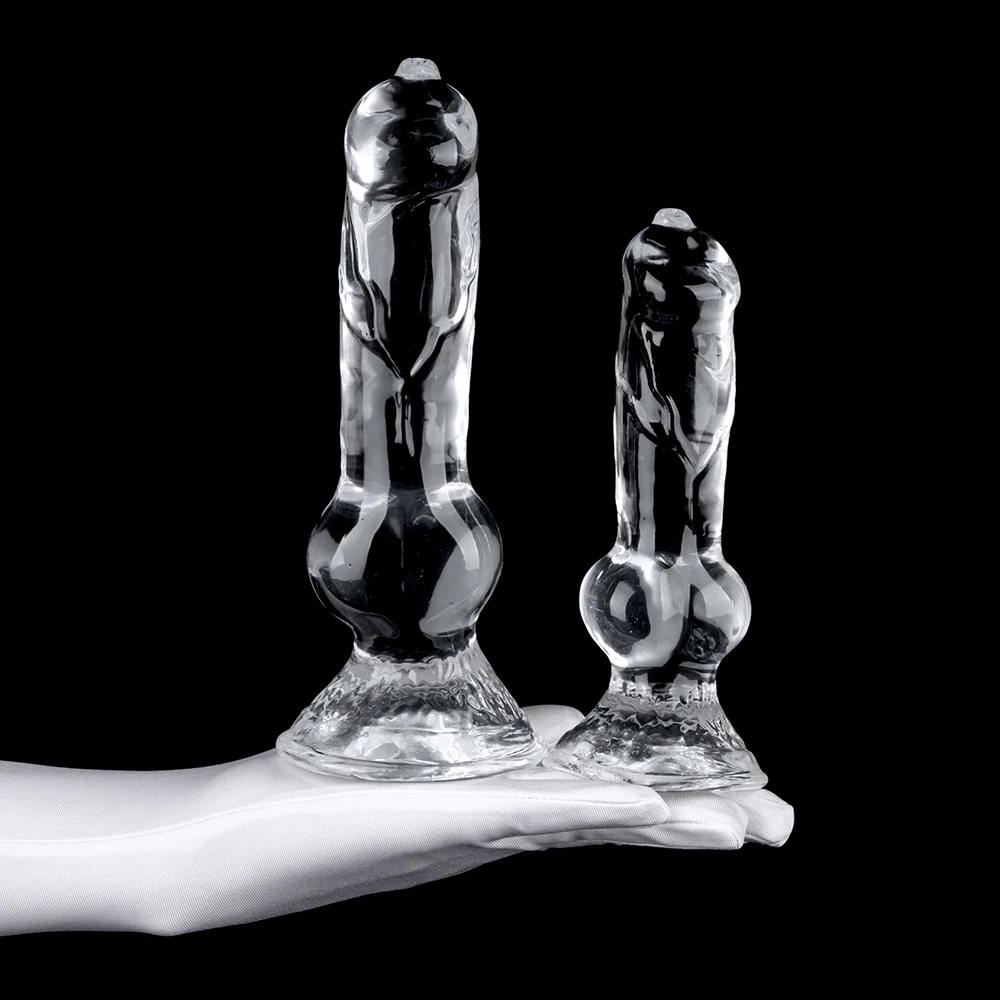 Soft Jelly Dildo Realistic Animal Penis Suction Cup Big Dog Dick Anal Plug Adults Female Masturbator Lesbian Sex Toys sex toys