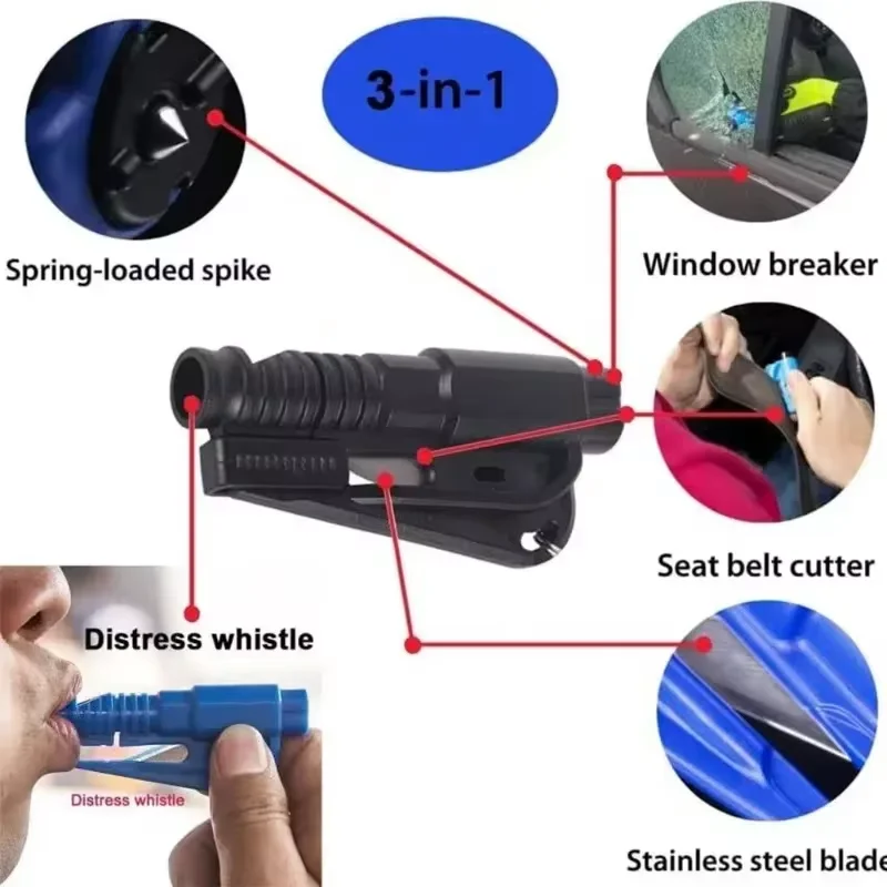 3 in 1 Safety hammer Car Emergency Rescue Escape Tool Window Breaker Seat belt Cutter