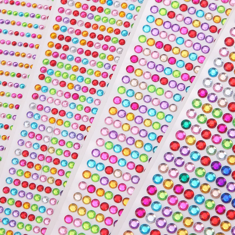 Face Diamonds Gems Adhesive Glitters for the Rhinestone Face Pearls Makeup Festival Jewels Nail Temporary Tattoos Body Stickers 2
