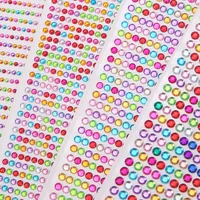 Face Diamonds Gems Adhesive Glitters for the Rhinestone Face Pearls Makeup Festival Jewels Nail Temporary Tattoos Body Stickers 2