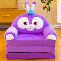 H Foldable Kids Sofa Backrest Armchair 2 In 1 Foldable Children Sofa Cute Cartoon Lazy Sofa Children Flip Open Seat Cushion 1