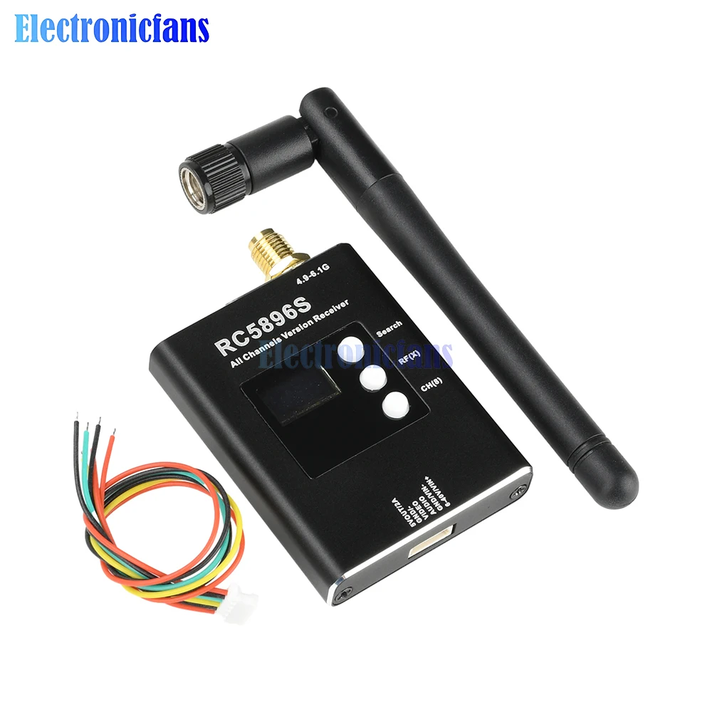 Récepteur vidéo FPV 4.9-6.1GHz 5.8G 96 canaux PLL pour drone