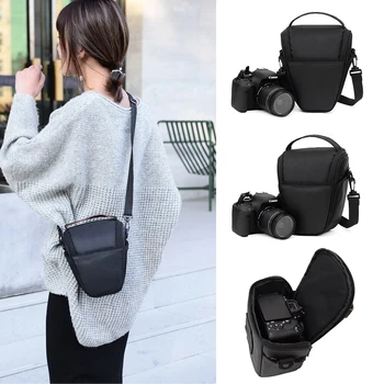Borsa per Fotocamera Digitale DSLR in Nylon, Borsa a Tracolla Impermeabile per Attrezzatura Fotografica, per Nikon, Canon, Sony, Panasonic