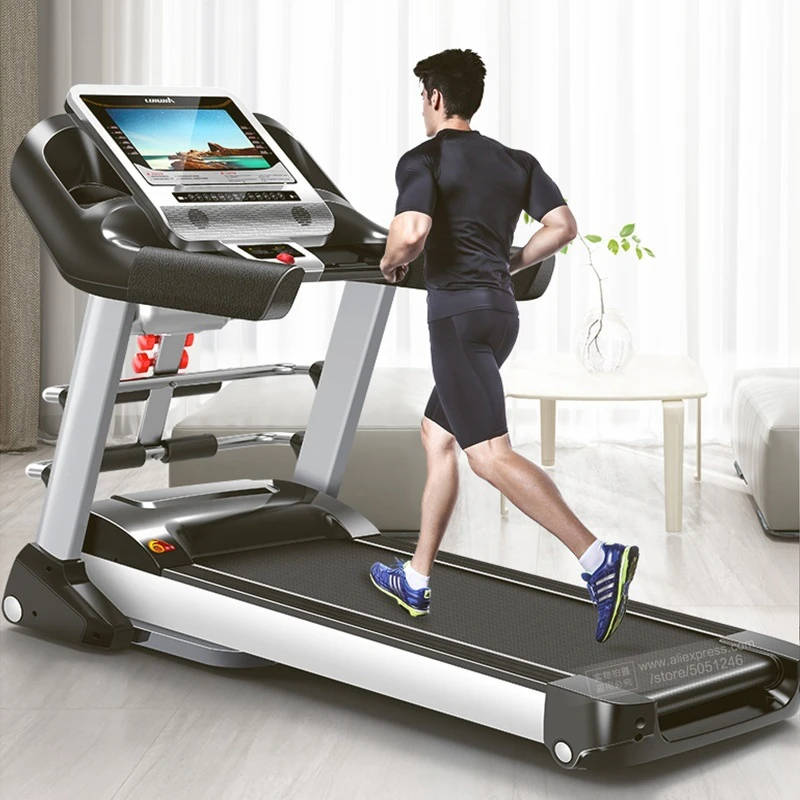 대형 스크린이 달린 저렴한 접이식 러닝머신, 가정용 실내 스포츠 헬스장 피트니스 장비, 전기 걷기 운동, 러닝 머신 