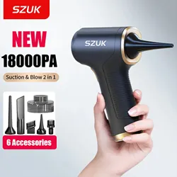 SZUK 18000PA Car Vacuum Cleaner Mini Portable Duster Handheld Cleaning Machine Home Appliance Powerful Wireless Vacuum Cleaner