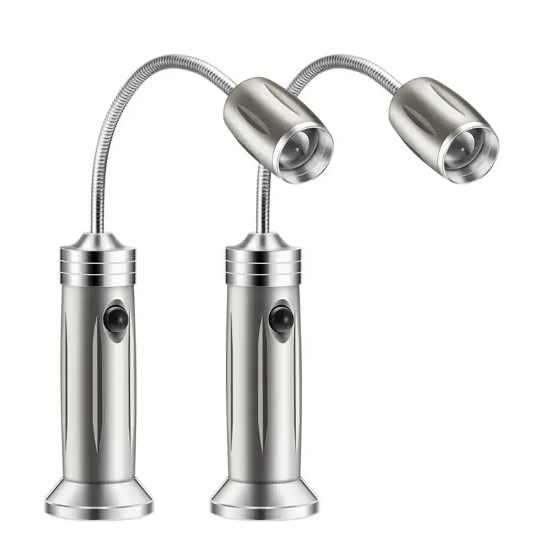 2PCS Magnetic BBQ Led Grill Light Adjustable 360 Degree Flexible Gooseneck Desk Lamp for Party Office Outdoor Indoor Barbeque