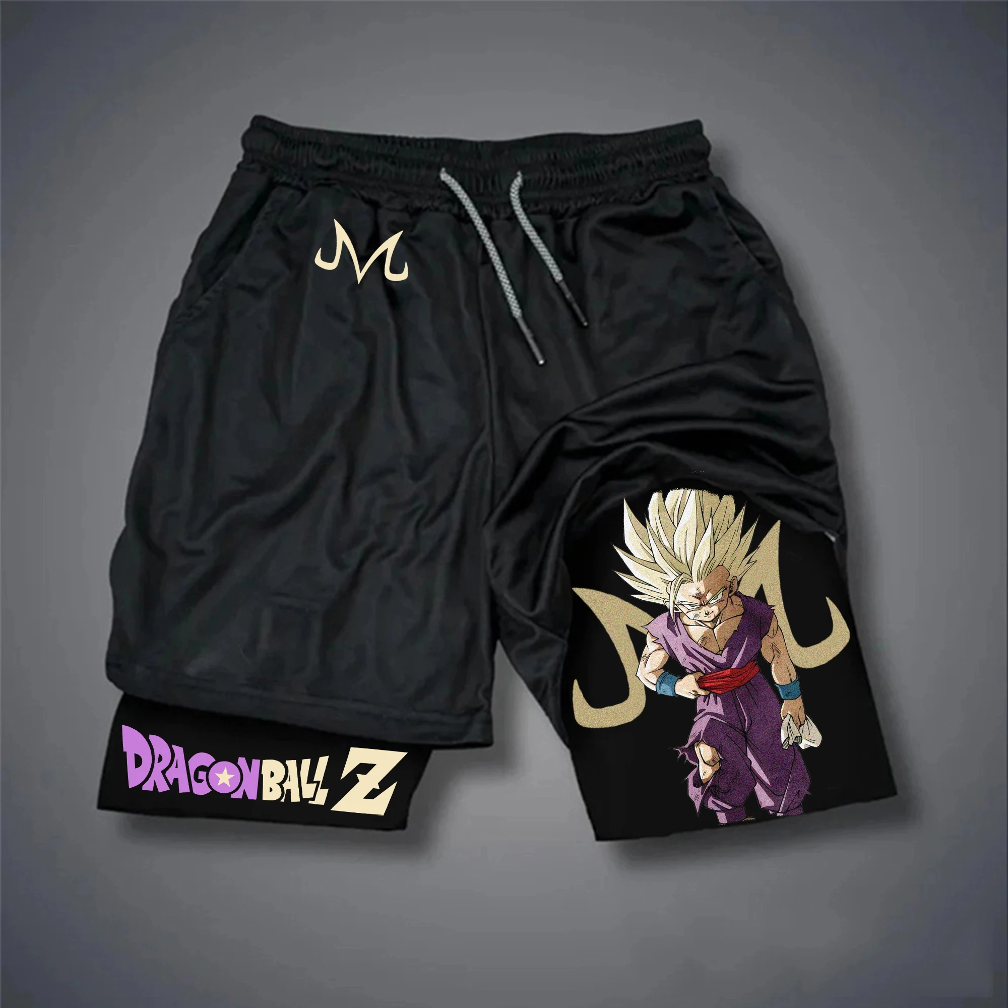 Short Dragon Ball Sport - Bermuda Goku Vegeta Jiren - Choix Taille Et Couleur - Neuf