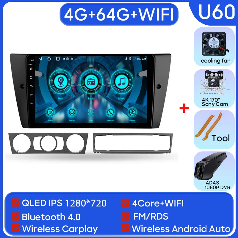 10.25" Android 13 Car Radio For BMW 3 Series E90/E91/E92/E93 (2005-2012) - GPS Navigation