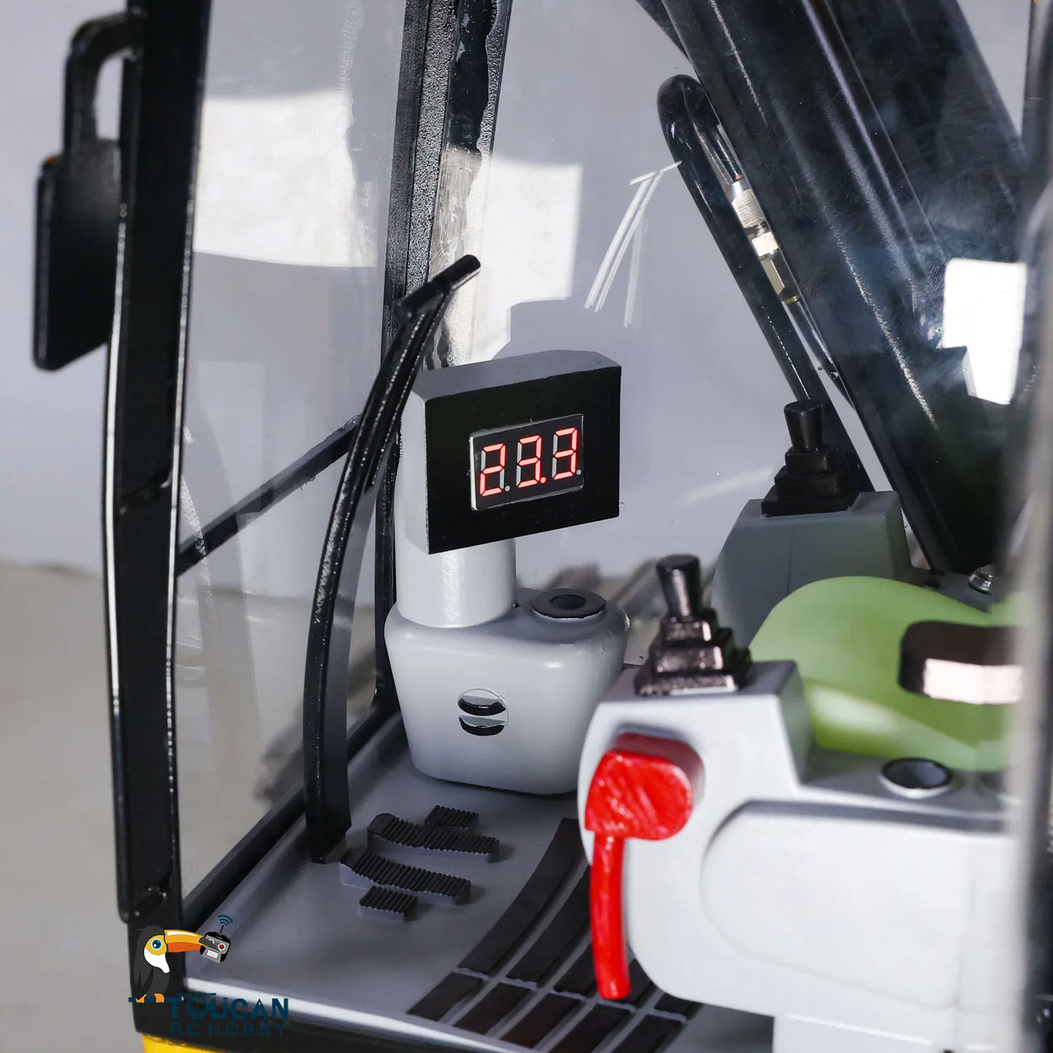 1/8 390F RC Hydraulic Excavator Metal Heavy Duty Construction Vehicles Painted Assembled Toys Model With Blushless Motor TH22724 5
