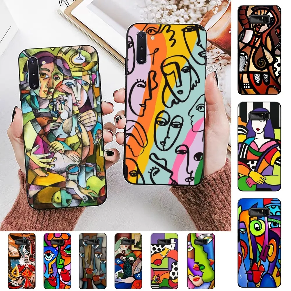 

Picasso Abstract Art Painting Phone Case For Samsung Note 8 9 10 20 pro plus lite M 10 11 20 30 21 31 51 A 21 22 42 02 03