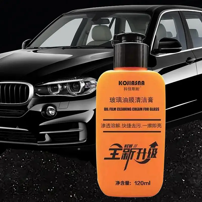 

Car Glass Oil Film Cleaner Waterproof Auto Window Front Windshield Clean Polish Paste Universal 120ml Windshield Coating Agent