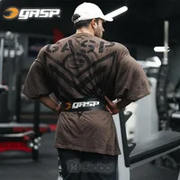 GASP Slub Iron Tee Galaxy Pu Iron Shield Bamboo Cotton Loose Huge Sports Short Sleeve Unisex 1