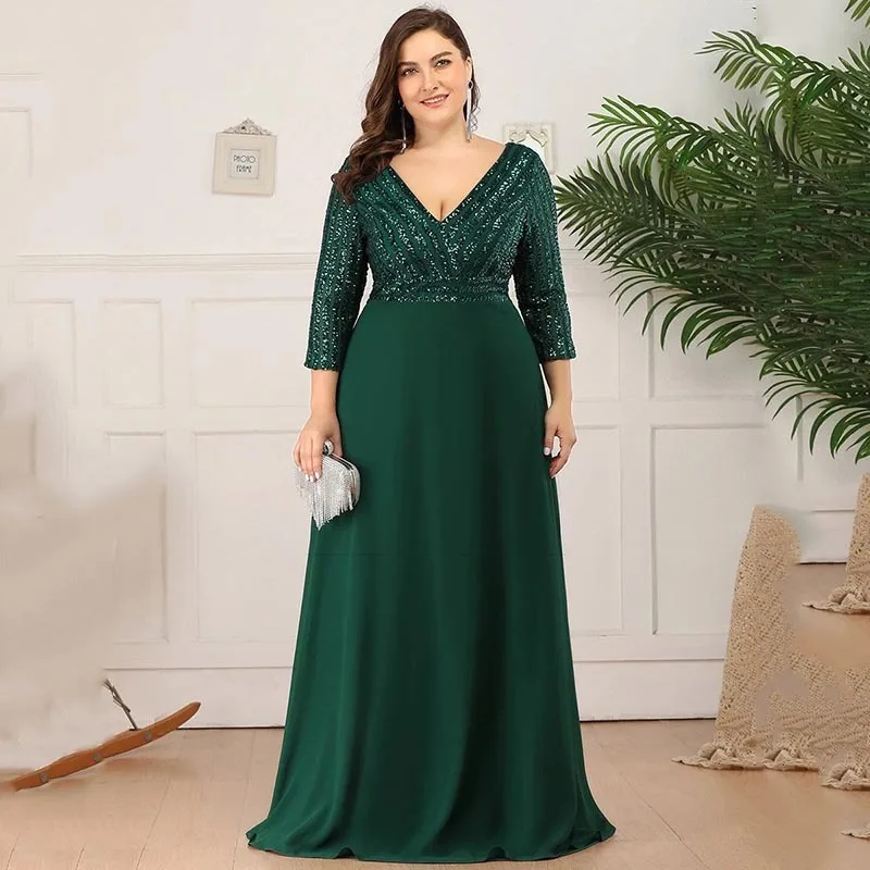 icclek-plus-size-red-long-dress-vestidos-com-briilho-dresses-for-parties-women-2023-elegant-big-size-elegant-dresses-with-sequin