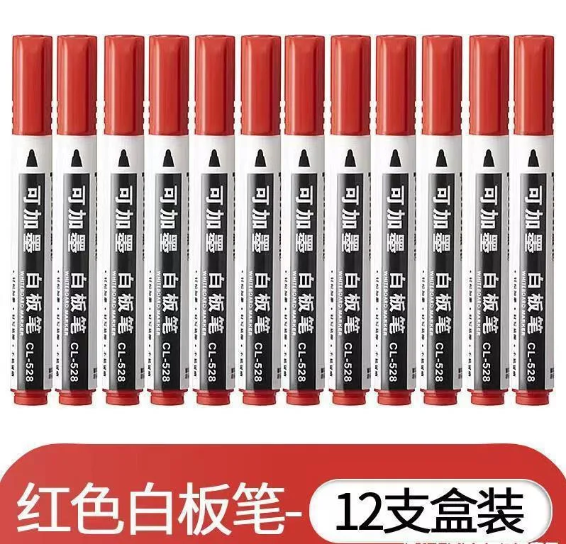 단어 잉크 가능 대용량 수성 화이트보드 펜, 지우기 쉬움, 사무실 쓰기, 어린이 그림 그리기 연습, Envir