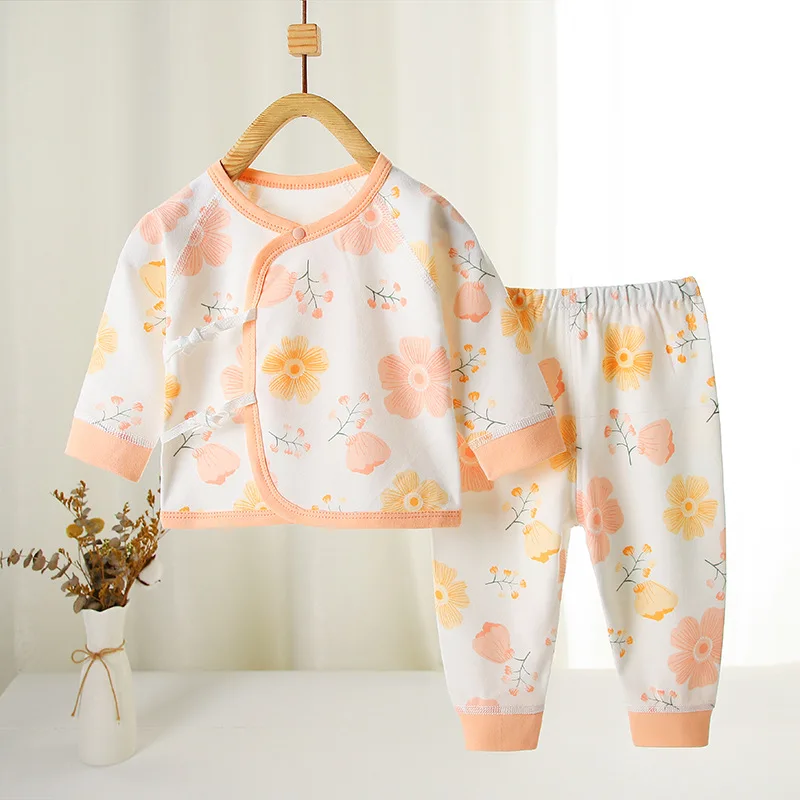 New Born Clothes For Girl Boy Spring Autumn Clothing New Pure Cotton Baby Split Set Cotton Newborn Baby Girl Boy Infant Casual