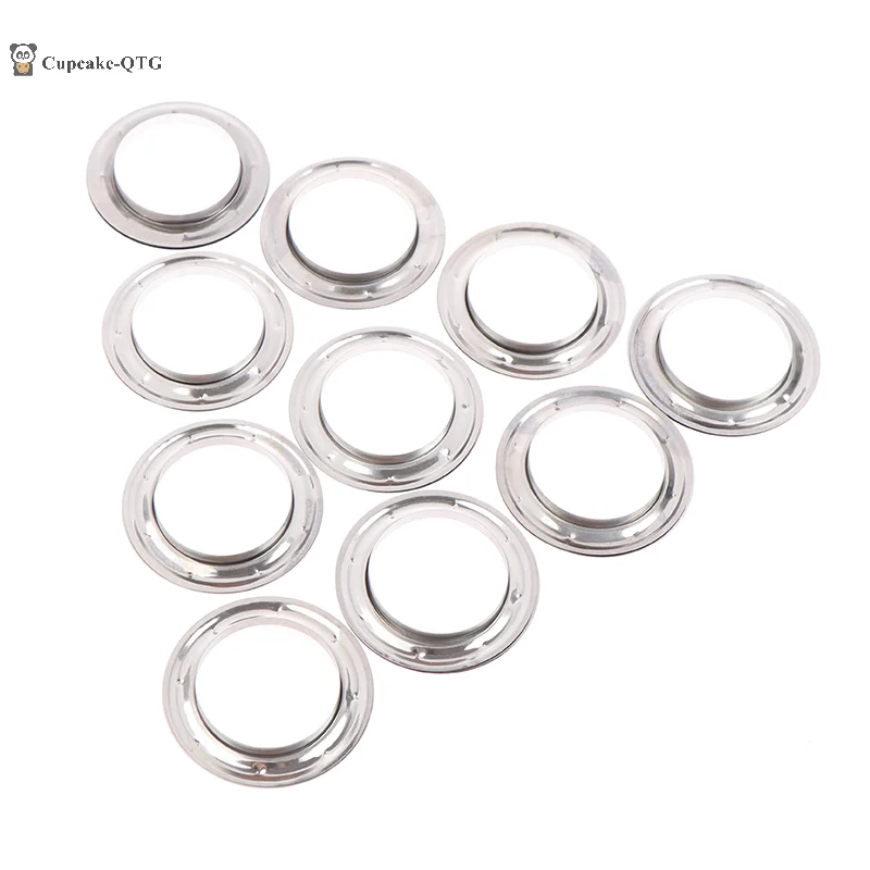 10/30/60Pairs 4cm Round Hole Silver Metal Rings For Curtain Grommet Top Room Decor Hanging Curtain Metal Eyelets Accessories curtain grommets