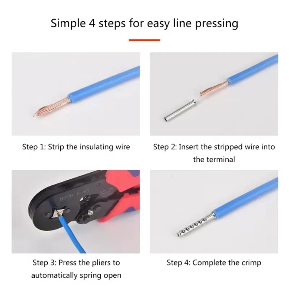 Bare Terminal Tubular Wire End Ferrules 600/700pcs Mix Size Uninsulated Cable Sleeves Simple for Wire Connection Pin Crimp