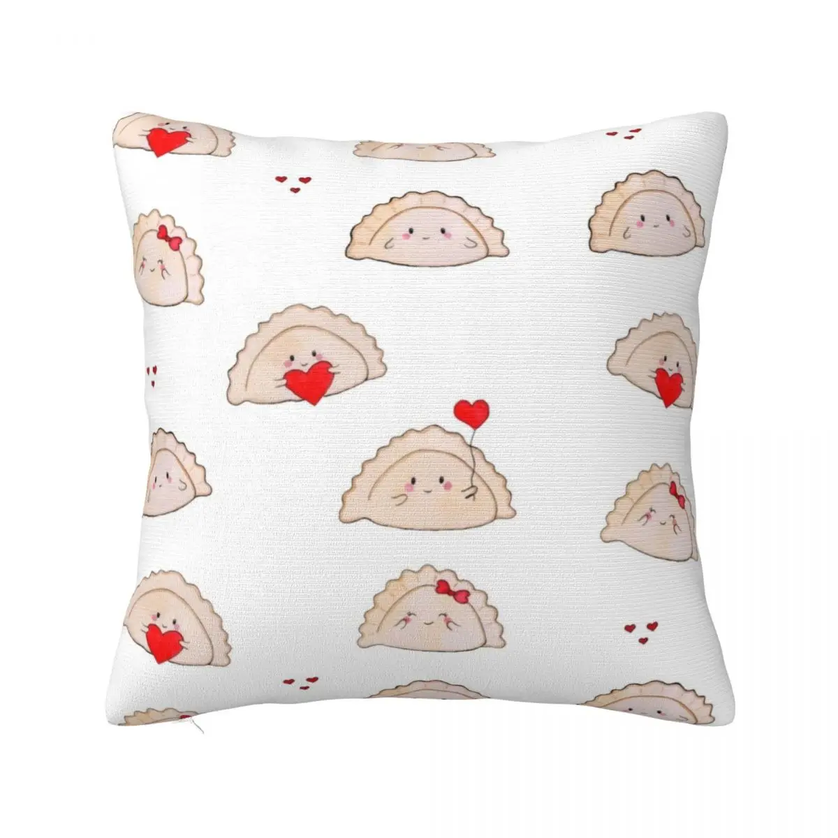 

Cute little Valentine's dumplings polish pierogi Throw Pillow Cushion Cover luxury decor Cushion Child