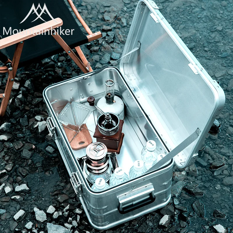 Camping storage bag 20-96L outdoor storage box camping picnic travel aluminum alloy box accessories