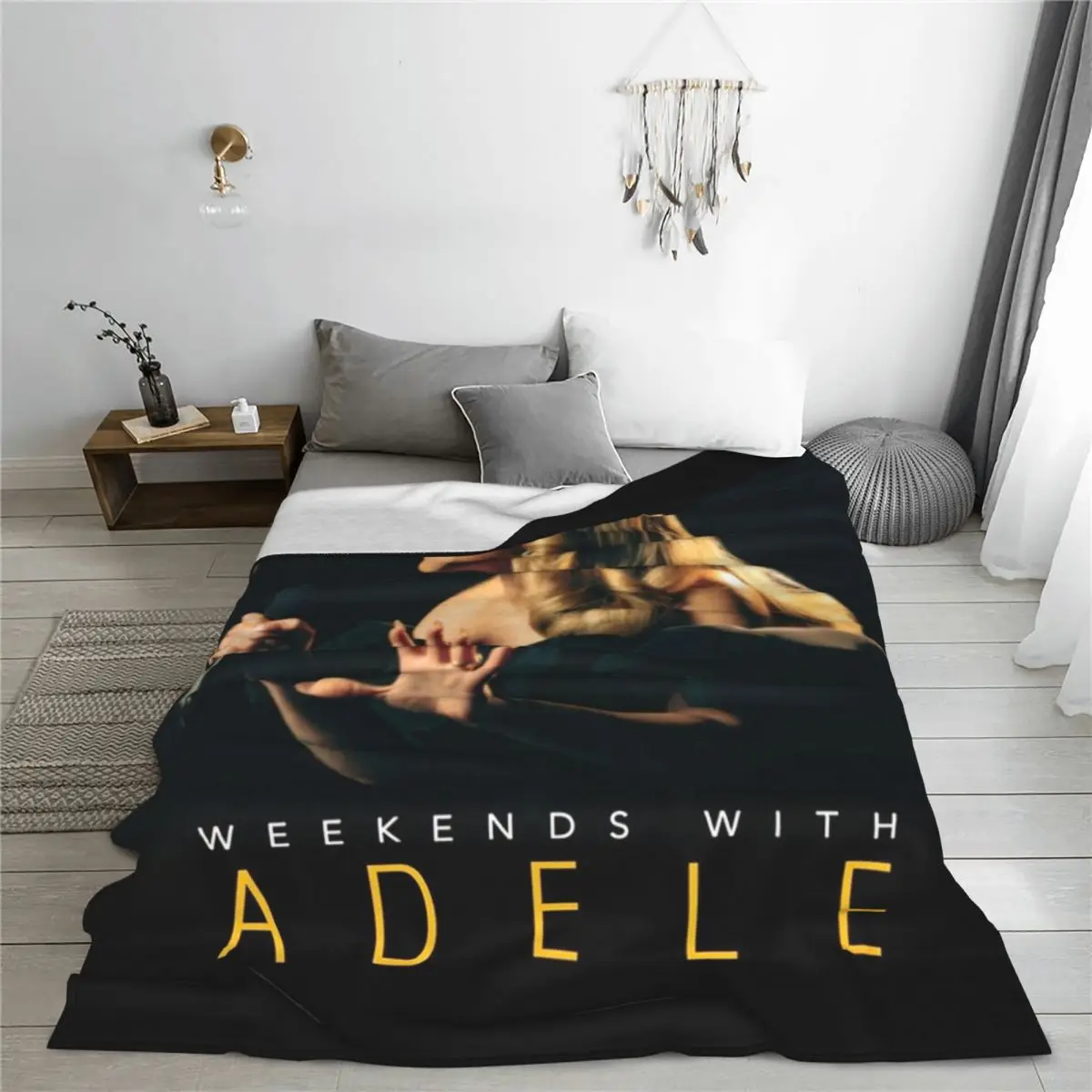 Multifunction Adele 2024 Album Tour Blanket Merch Bedding Decorative Cool Singer Throw Blanket Ultra-Soft Flannel for Car 3