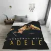 Multifunction Adele 2024 Album Tour Blanket Merch Bedding Decorative Cool Singer Throw Blanket Ultra-Soft Flannel for Car 3