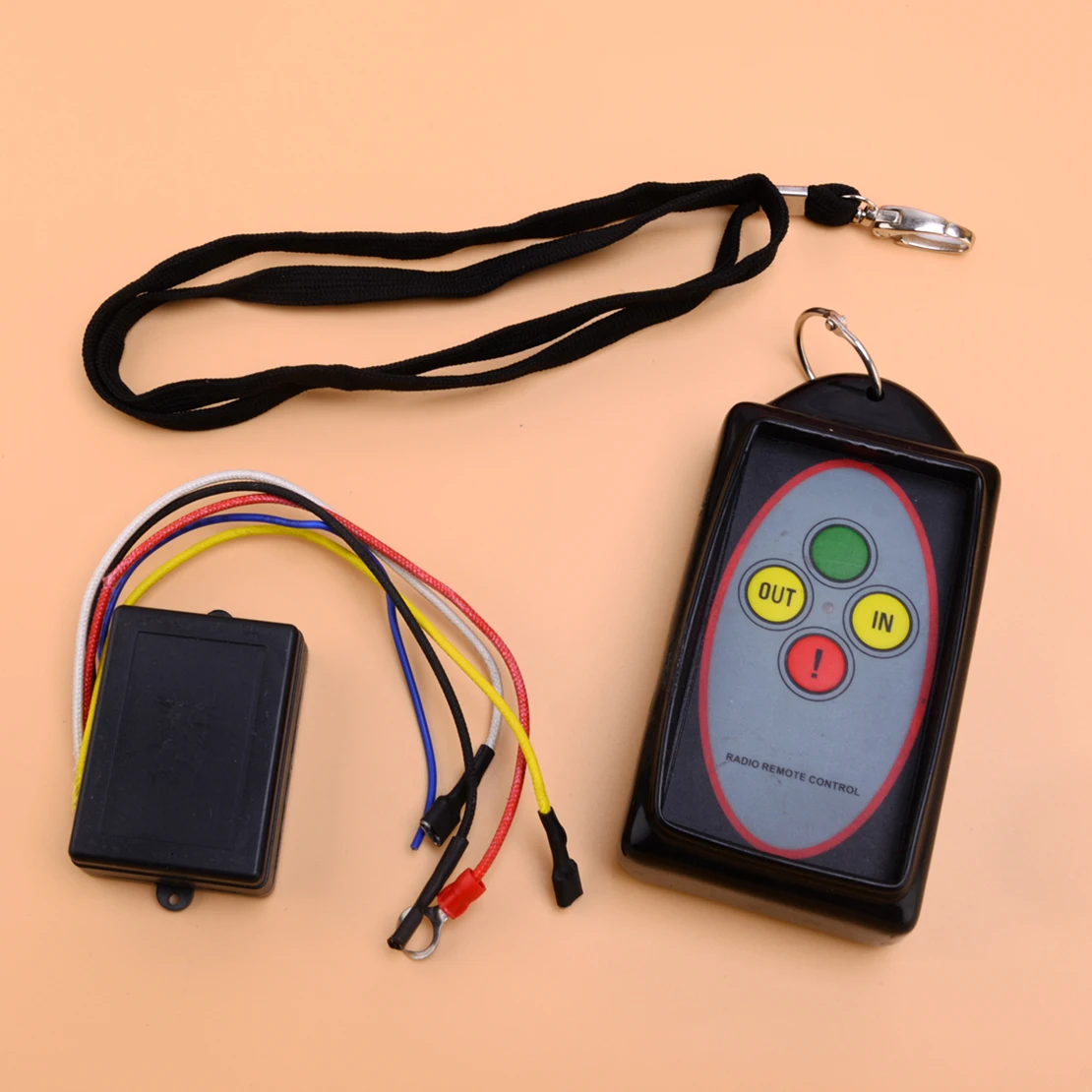 

Беспроводная Лебедка Комплект дистанционного управления 12 в 24 в приемник 75 футов большой радиус 434 МГц подходит для Tuff Stuff Ramsey Smittybilt Gorilla Bulldog