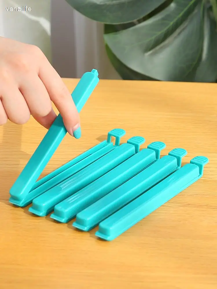 Food Clips 10-Piece Food Bag Sealing Artifact Sealing Clip Long Snack Clip Kitchen Food Bag Preservation