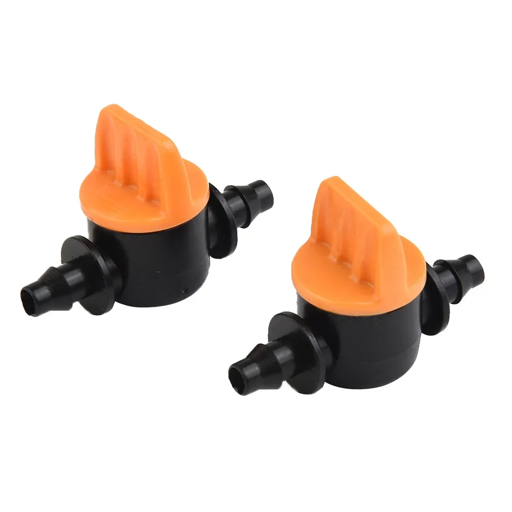 

20Pcs Hose Mini Valve Garden Tap Garden Drip Irrigation Fittings Pipe Connectors Water Valve For 4/7mm Water Flow Control Valve