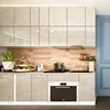 Marble Wallpaper, Oil-proof Heat-resistant Self Adhesive Wallpaper For Kitchen, Furniture Decor, Luxury Champagne White 4