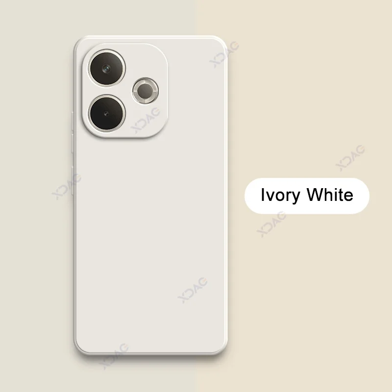 Premium Square Liquid Silicone Phone Case - Soft Protective Anti-Drop Shockproof Cover