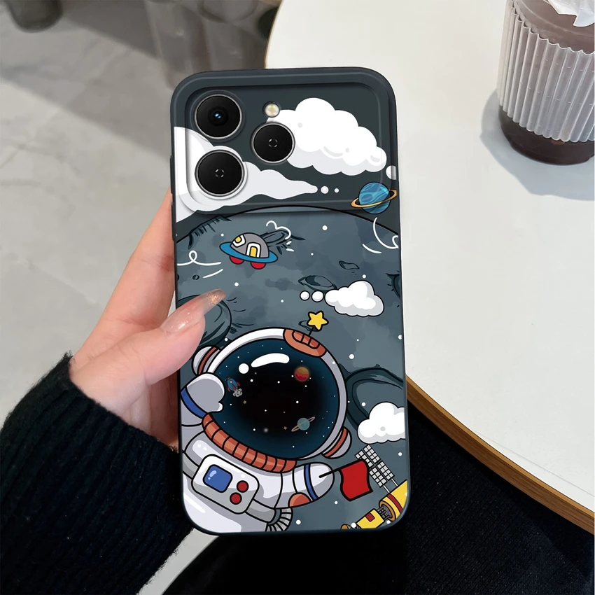 Lovely Panda Liquid Silicone Anti-Slip Phone Case with Camera Protection