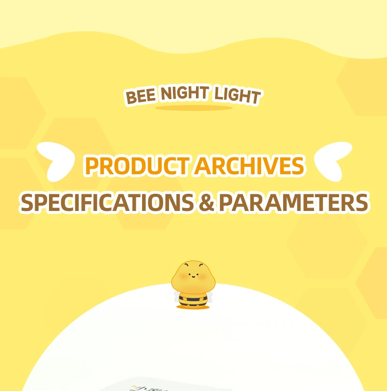 LED Night Lights Bee Creative Bedside Room Decoration Atmosphere LED Light Desk Lamp Nightlight for Kids Christmas Birthday Gift