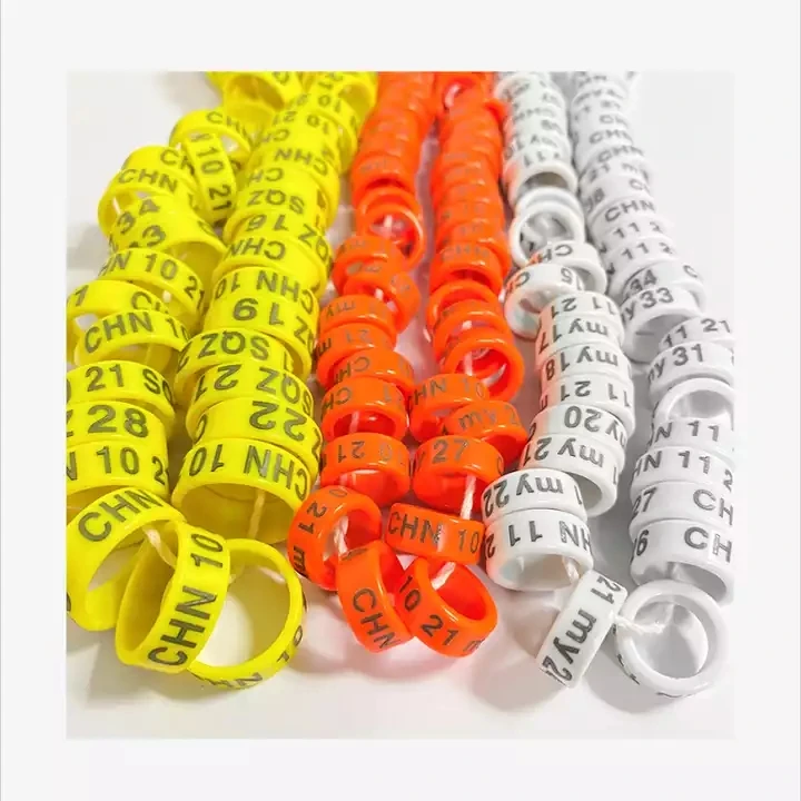 250 Anelli Per Zampe Pollame - 16mm Colorati Per Galline, Anatre, Piccioni - Identificazione Allevamento - Foto 3