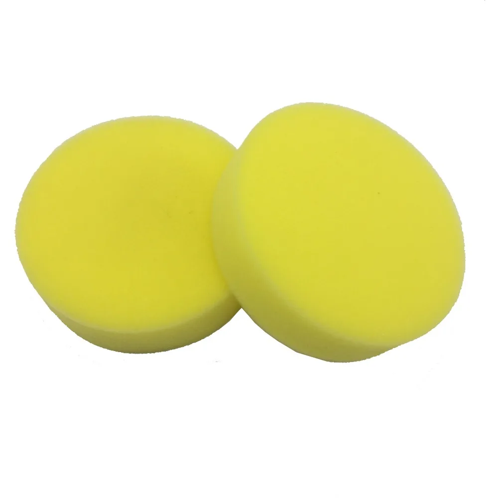 9 Pcs Round Sponge Block, Car Wash Polishing and Waxing Sponge, Dishwashing Cleaning Stain Remover Sponge 4