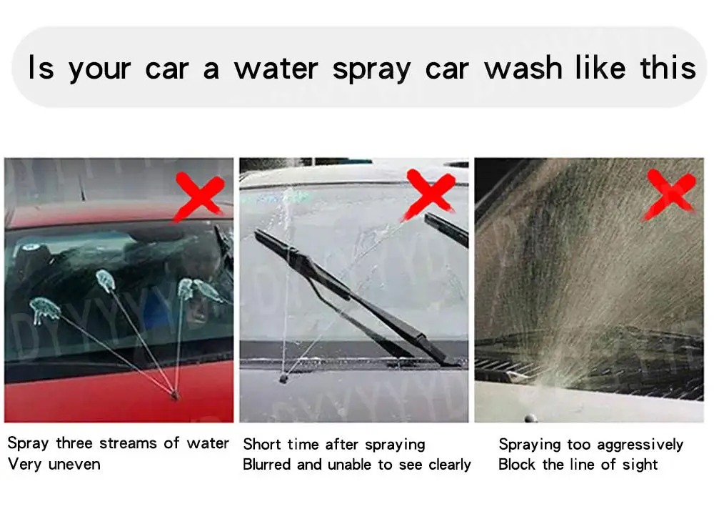 Car Front Windshield Washer Nozzles Jet Heated For Audi TT A1 8X A4 B8 Q3 Q5 Q7