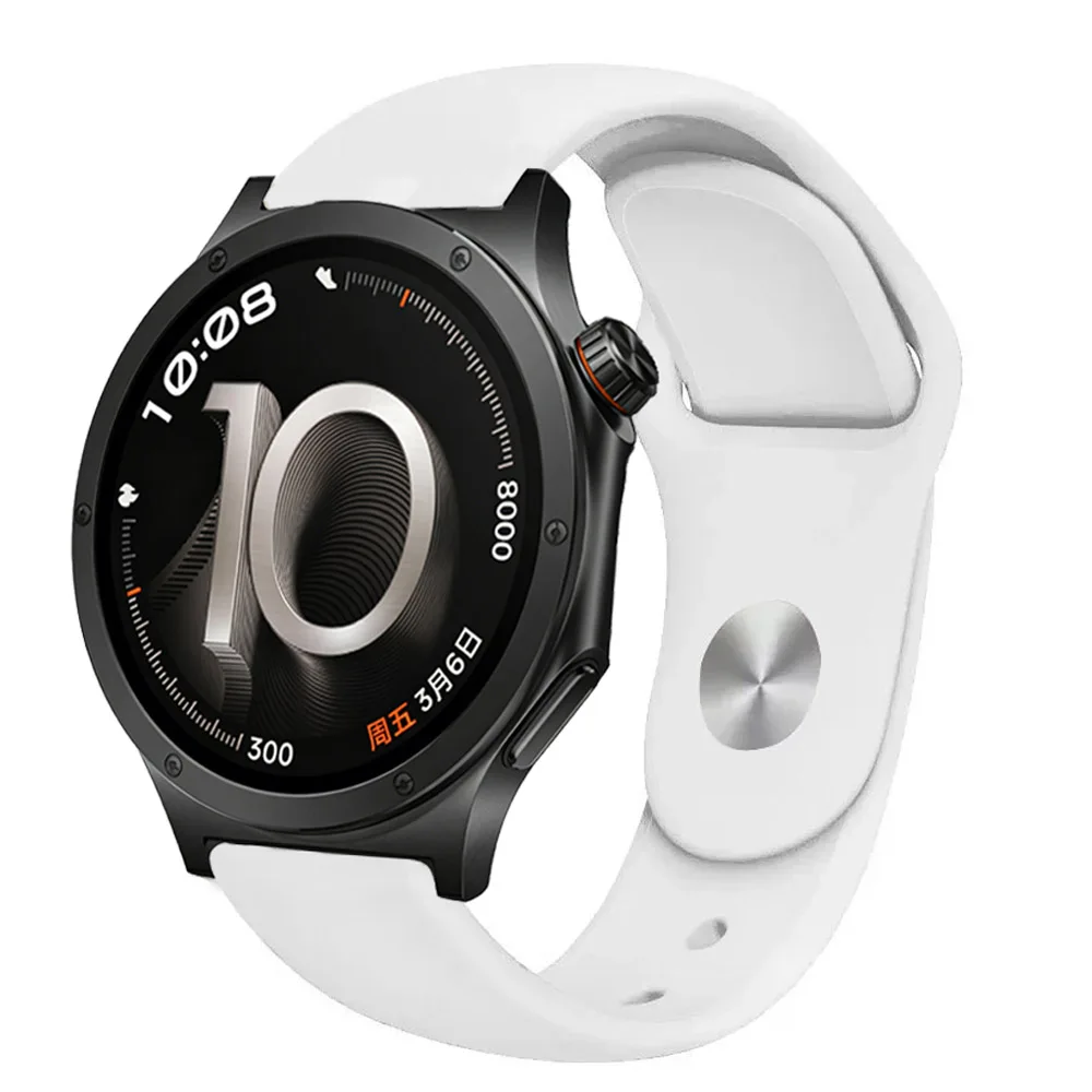 Soft Silicone Sports Strap, Breathable and Comfortable, 18/20/22mm