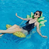 Inflatable Toys Summer Inflatable Foldable Floating Row Swimming Pool Water Hammock Air Mattresses Bed Beach Lounger Chair Rafts 1