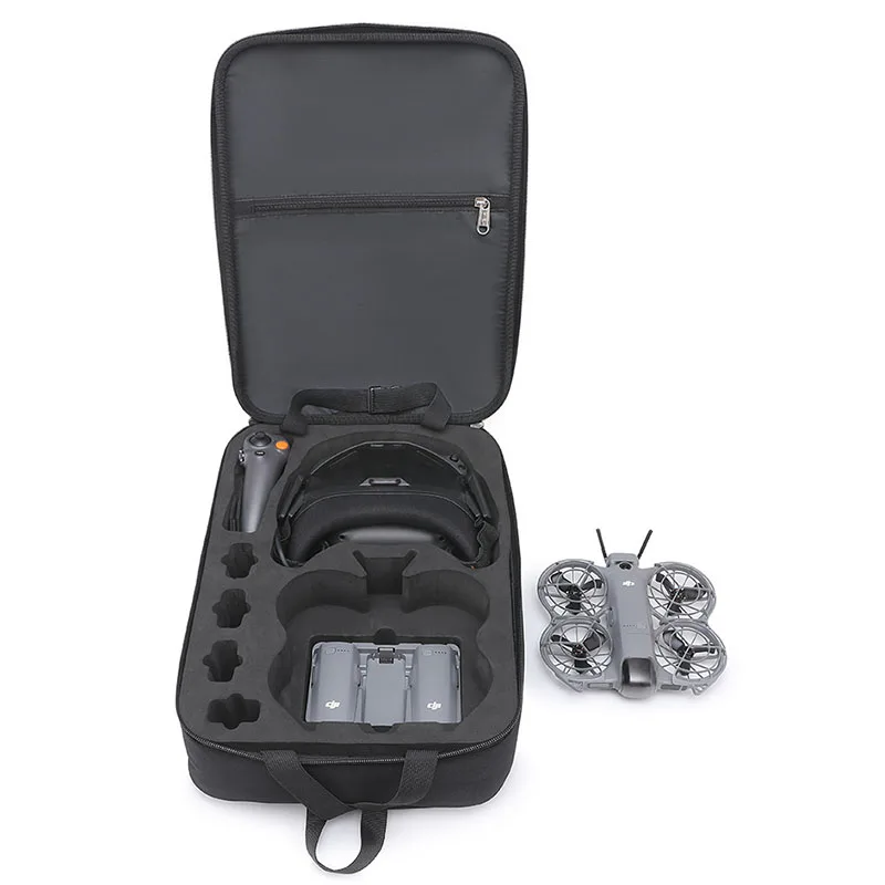 Achetez l'étui de transport pour DJI NEO 2 : protection et praticité avec intérieur rembourré et compartiments.