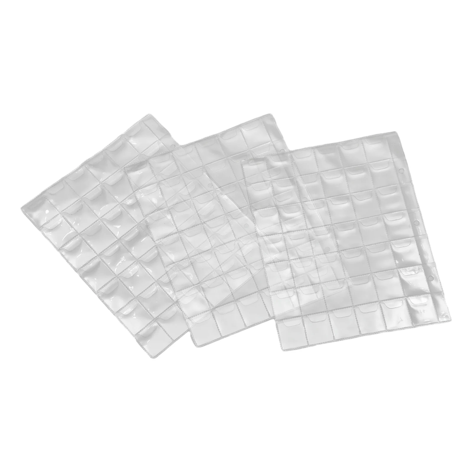10pcs Clear Plastic Coin Pocket Pages Protector Sheets Pitch 42 Pockets Coin Holder Album Protection Board Collection Container 4