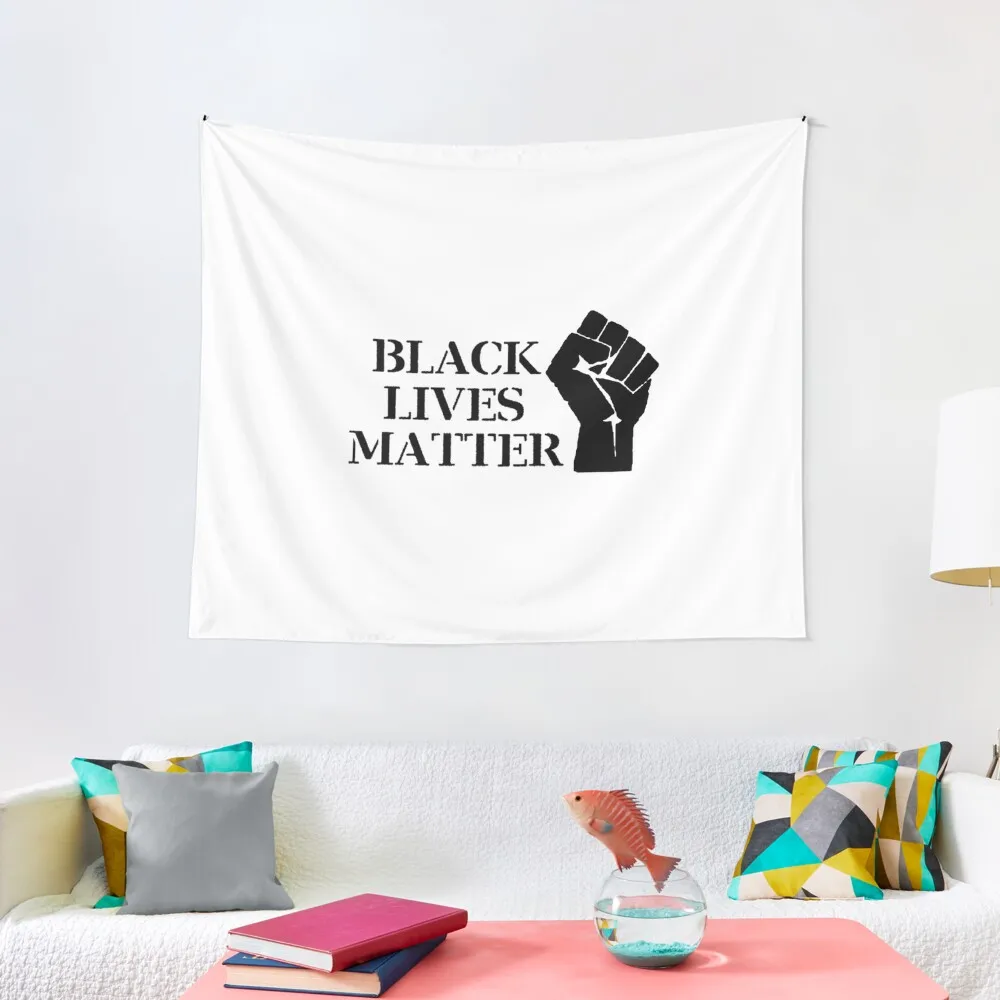 

Black Lives Matter - Raised Clenched Fist Tapestry Bedroom Decorations Home Decor Aesthetic Tapestry