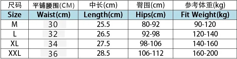 L803款码数表
