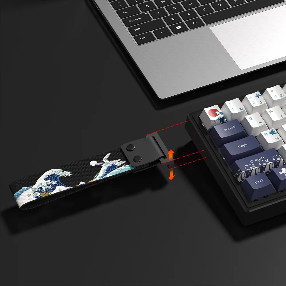 神奈川キーボードリボンナイロンストラップ ATK 68 Wooting 60he