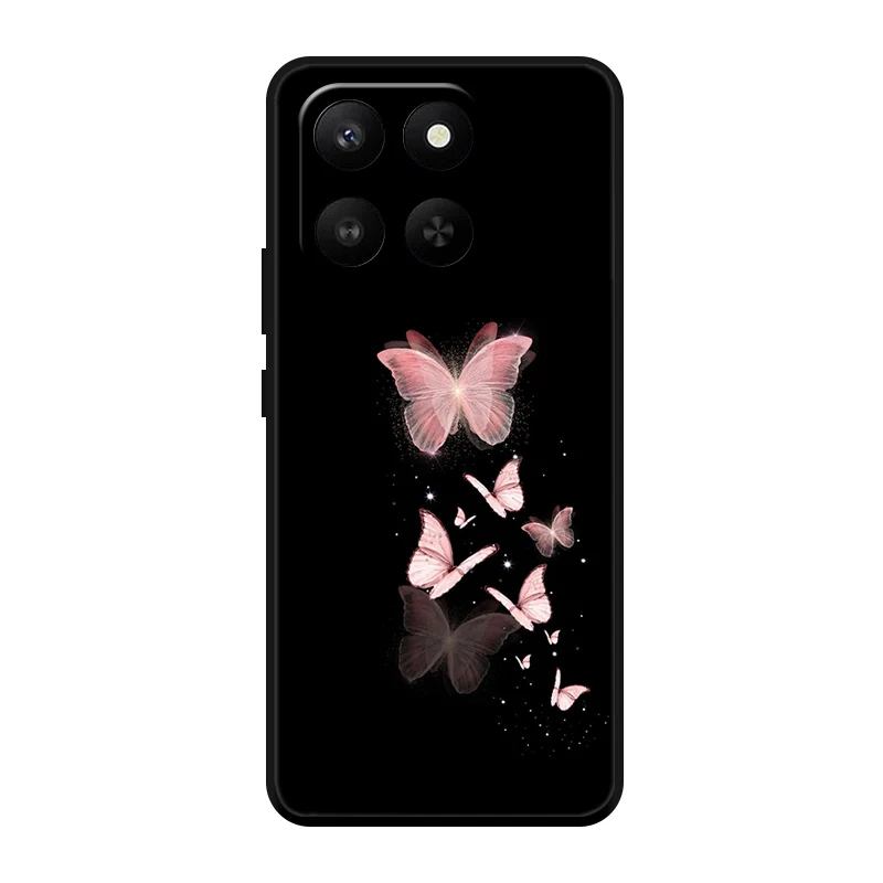 Elegant Black Matte Slim TPU Phone Case - Stylish and Protective Shell